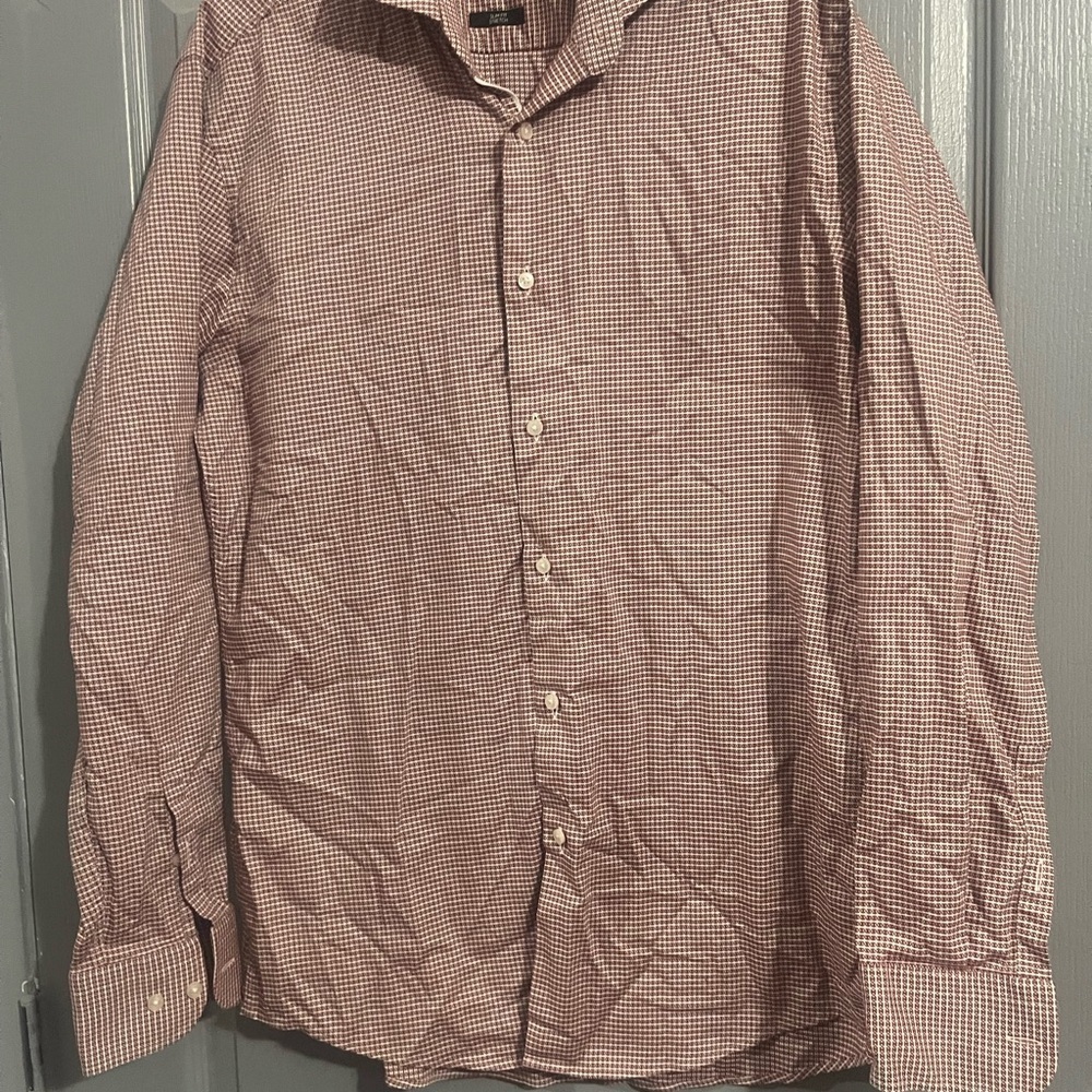 Hugo Boss Red Casual Button Down Shirt